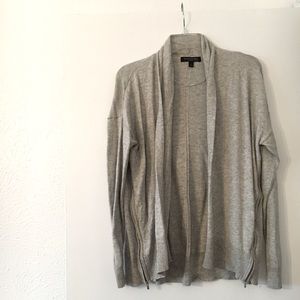 Banana Republic Gray Zipper Cardigan